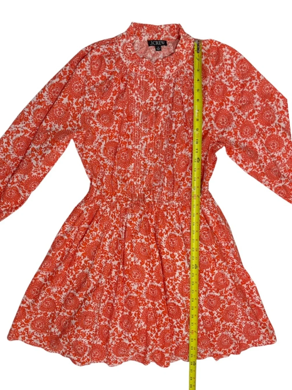 J. CREW Women's Floral Ruffle-collar mini dress